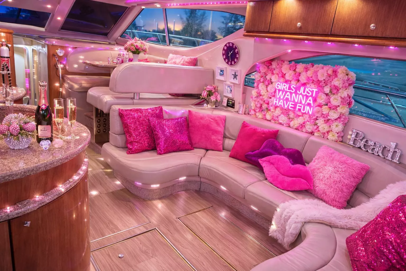 3, 4 Hours Yacht Rental, Charters of 4 Hours with Jet Skis and More