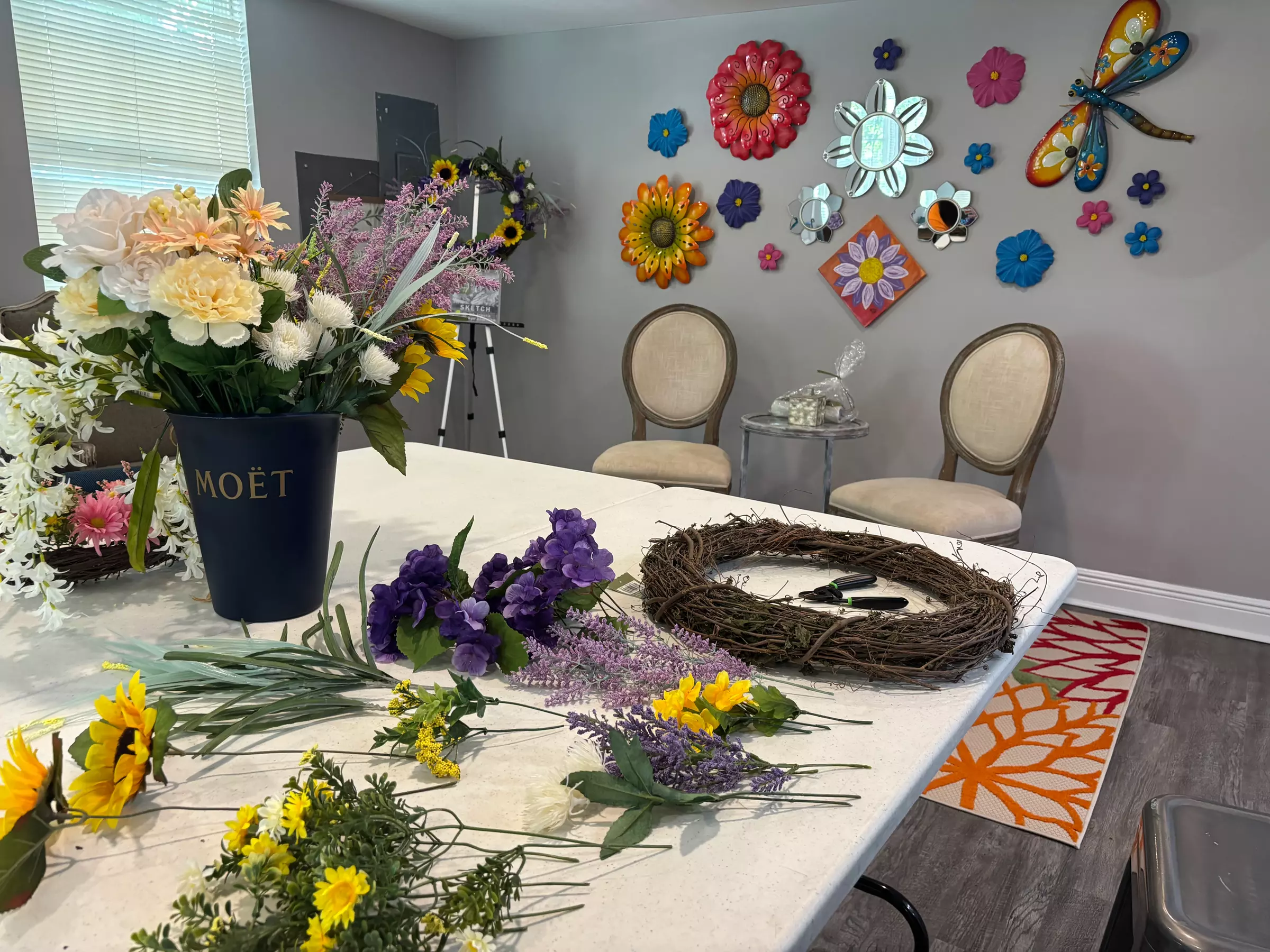 Get Creative with an 18" Wreath-Making for One or Two People at Flower People NOLA - Up to 51% Off - Primary Image
