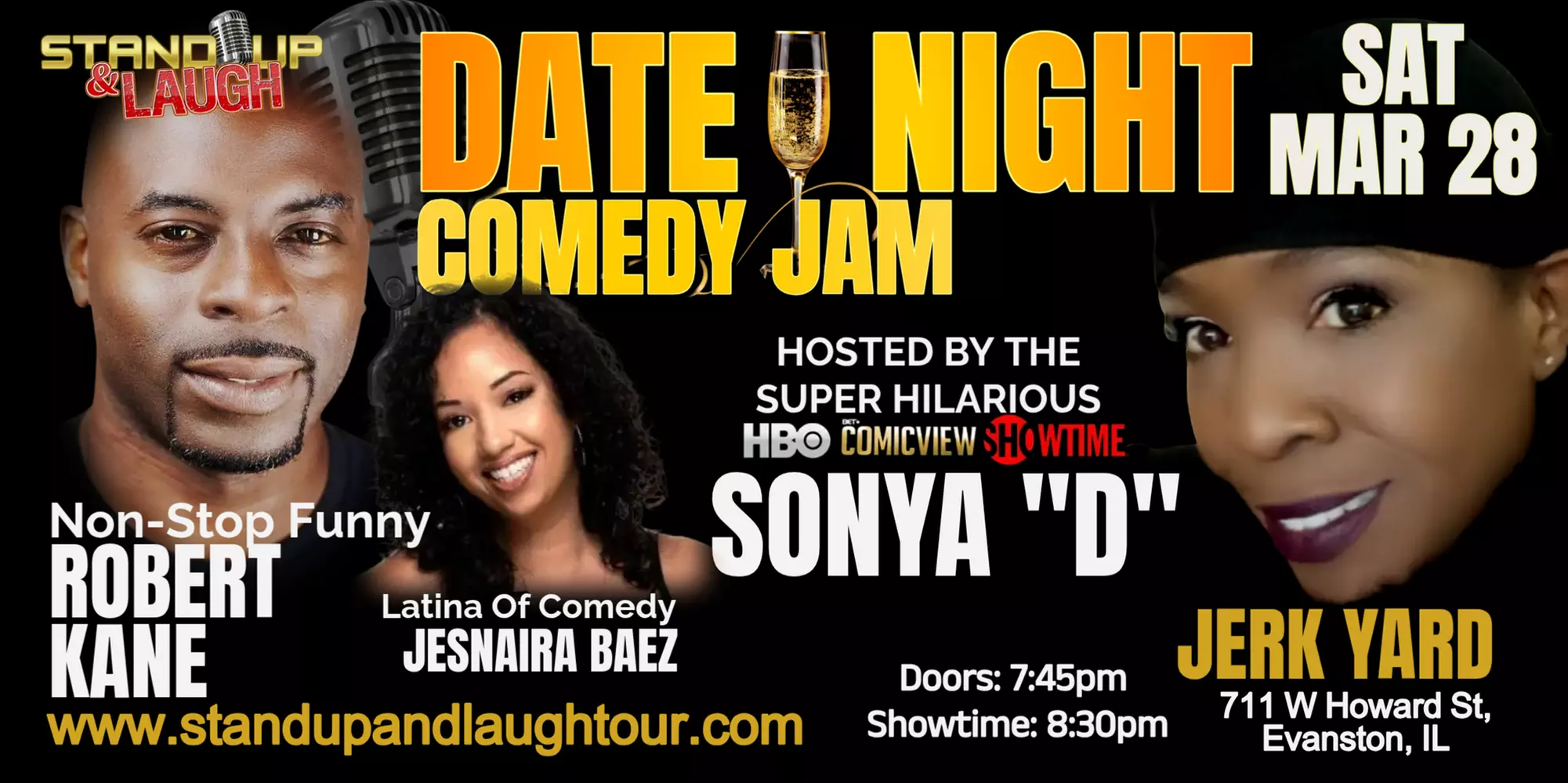 Date Night Comedy Jam on March 28 at 8:30 PM