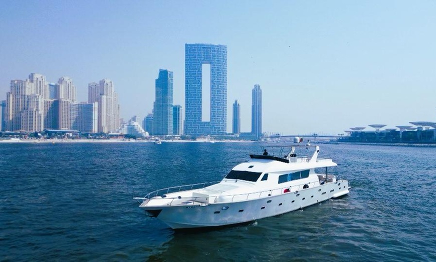 Image 1: Enjoy 105-Feet Luxury Yacht - 1, 2, 3, or 4 Hours for up to 50 PAX