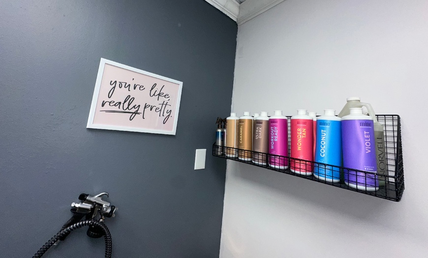Image 1: One Air Brush Spray Tan with Custom Shades Tailored to Your Skin Type 
