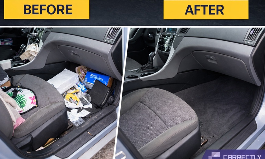 Image 2: Carrectly's car detailing options Interior Car Detailing Package