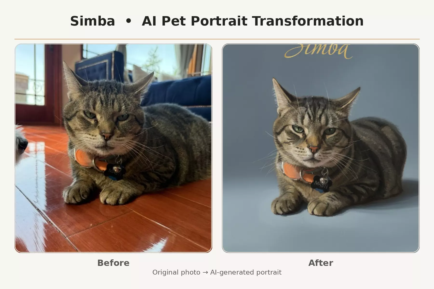 Turn Your Pet into Art – AI Pet Portraits in 10 or 25 Styles (In-App)