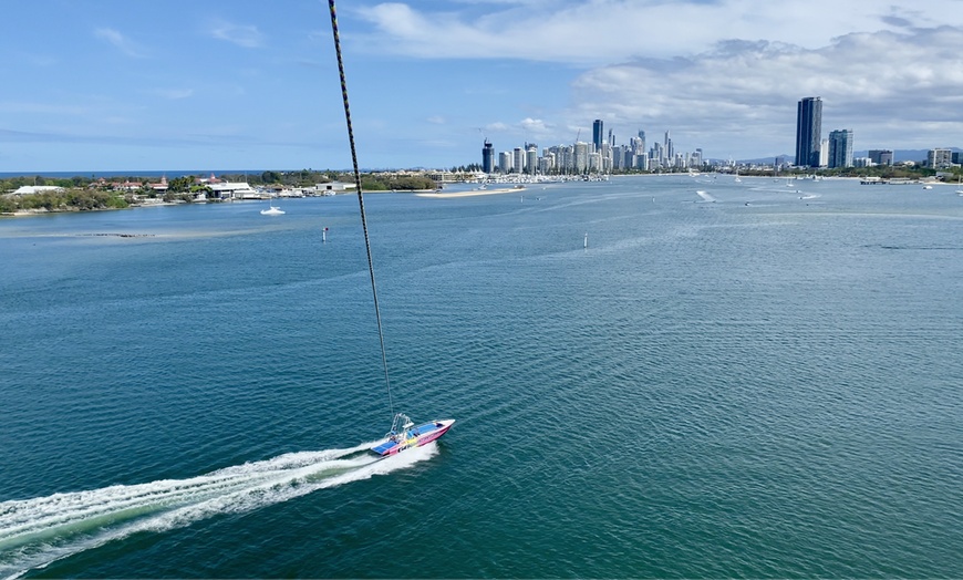 Image 3: Soar to New Heights with Tandem Parasailing Adventure!