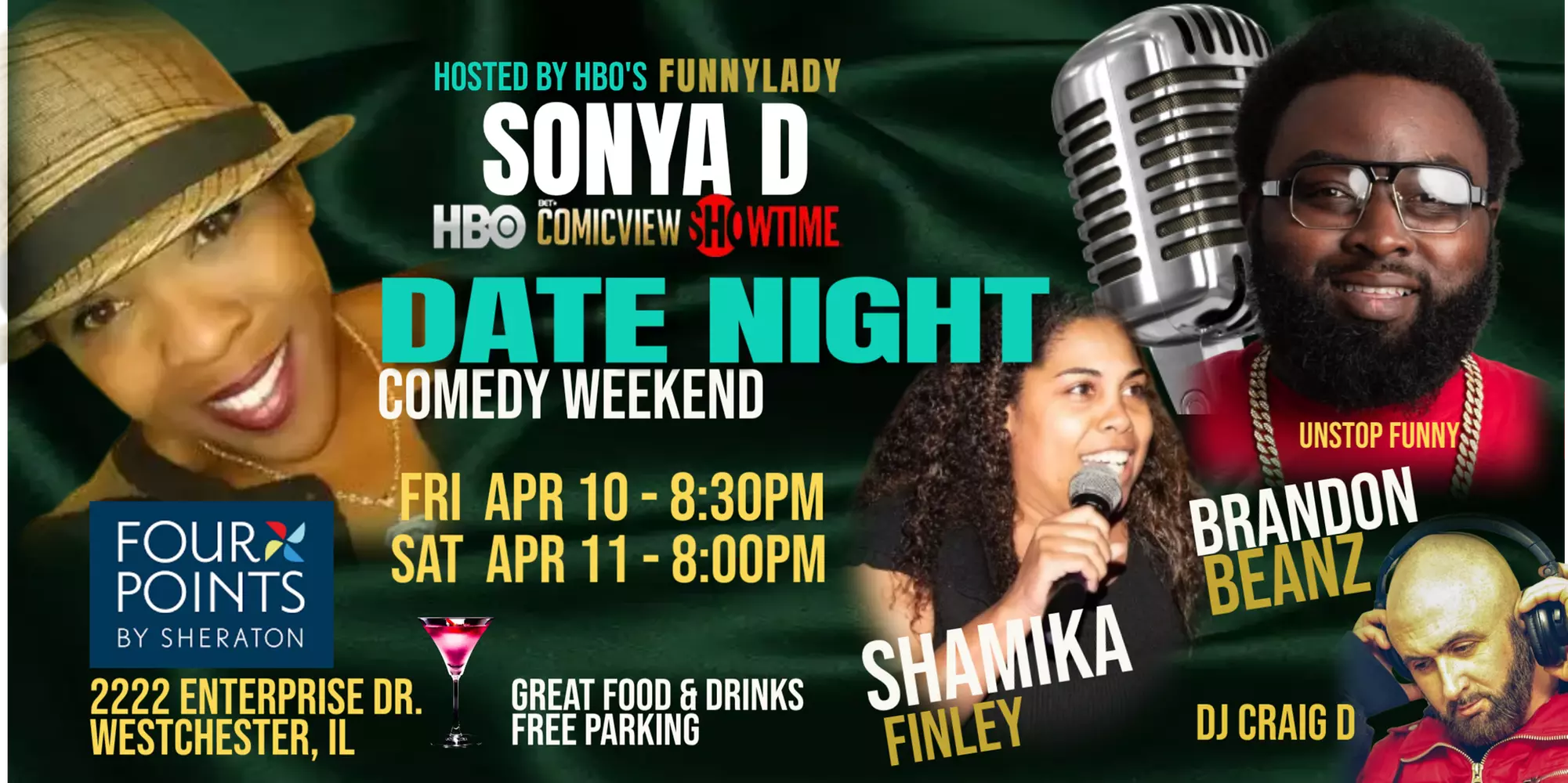 Stand Up and Laugh on April 10 at 8.30 p.m. and April 11 at 8 p.m.