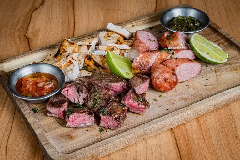 Up To 30% Off Mini Parrillita Mix for 1, 2, or 4 with Appetizer and Dessert at Los Gauchitos - Primary Image