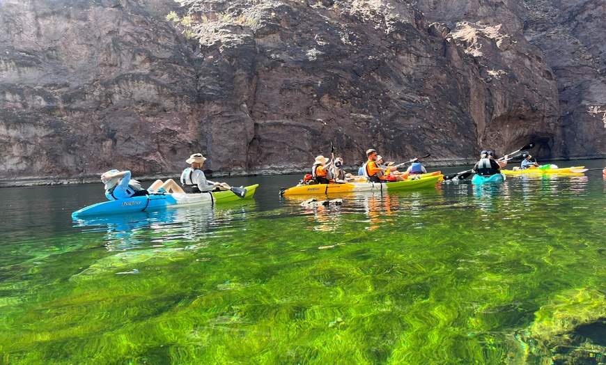 Image 6: Las Vegas & Arizona: Colorado River Kayak Tour to Emerald Cave & More