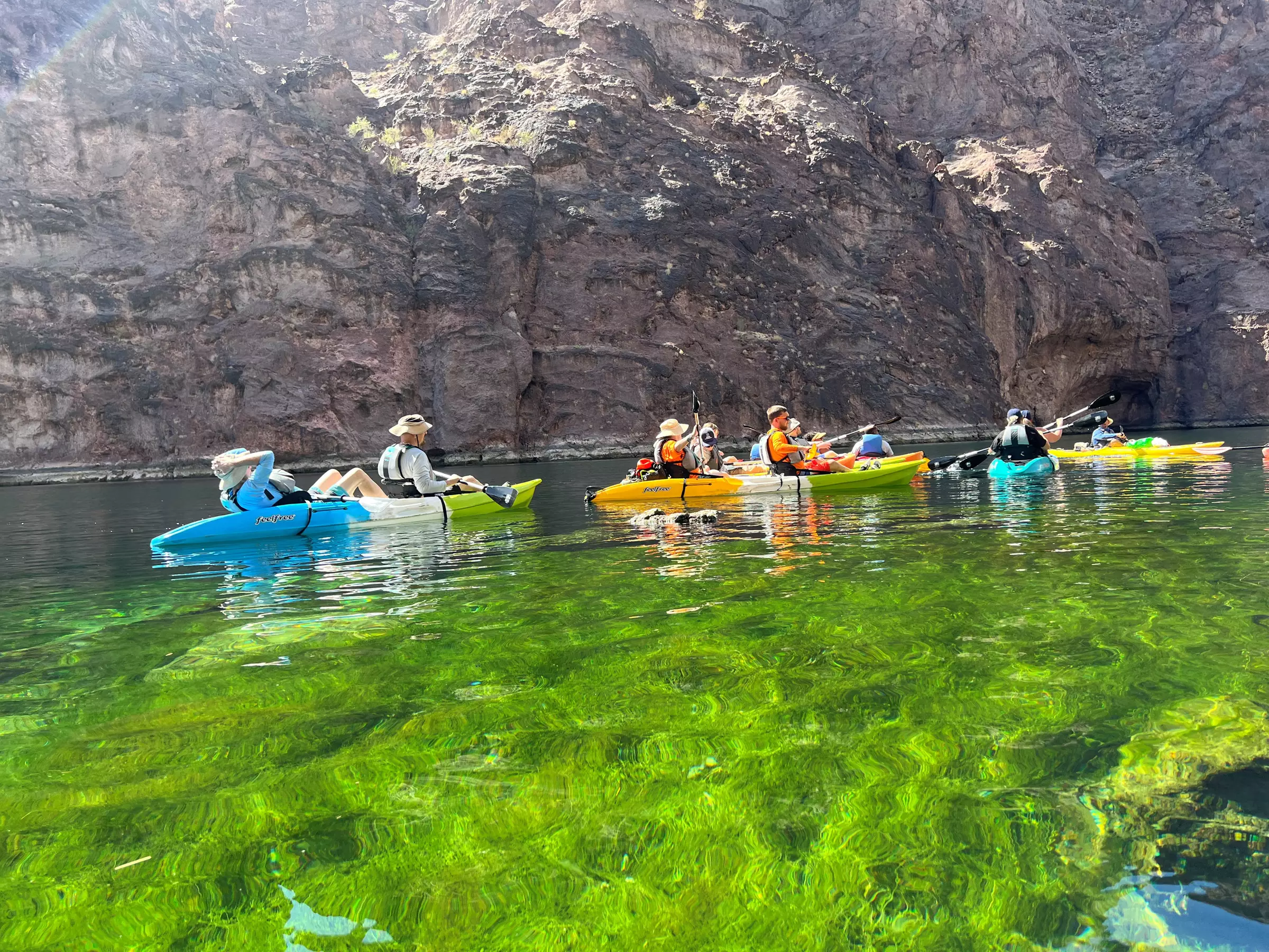 Las Vegas & Arizona: Colorado River Kayak Tour to Emerald Cave & More