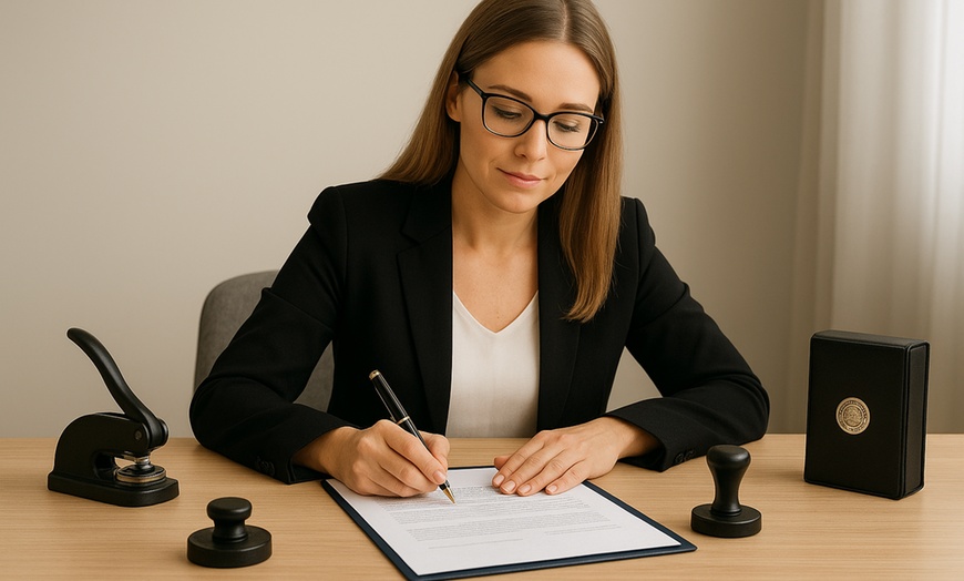 Image 1: Up to 61% Off on Notary Services at Learn and Permits