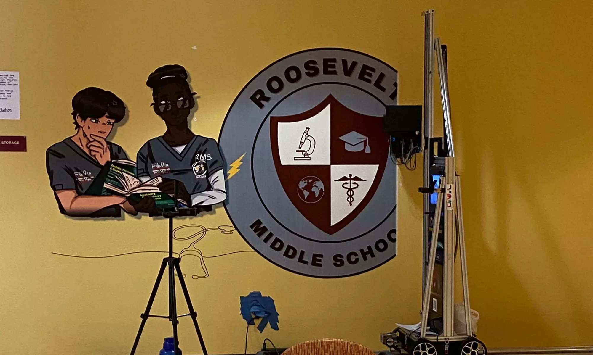 Interior Mural Installation with Vertical Wall Printer: 4’x3’ or 5’x6’