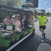 Image 1: Explore Iconic Landmarks with Stretch Limo Golf Cart Tour