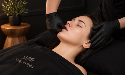 One 50-Minute Facial & Buccal Massage - Scalp To Spine