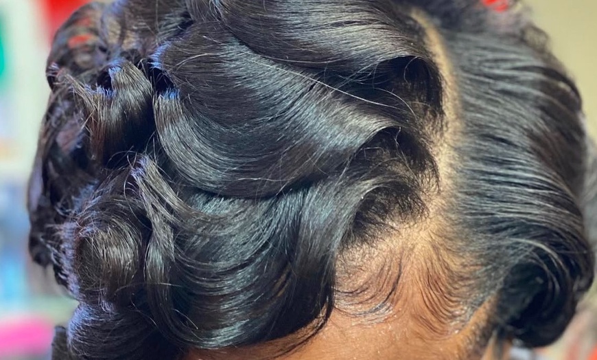 Image 4: Effortless Hair Style with Silk Press or Silk Press Spa + Opt Color