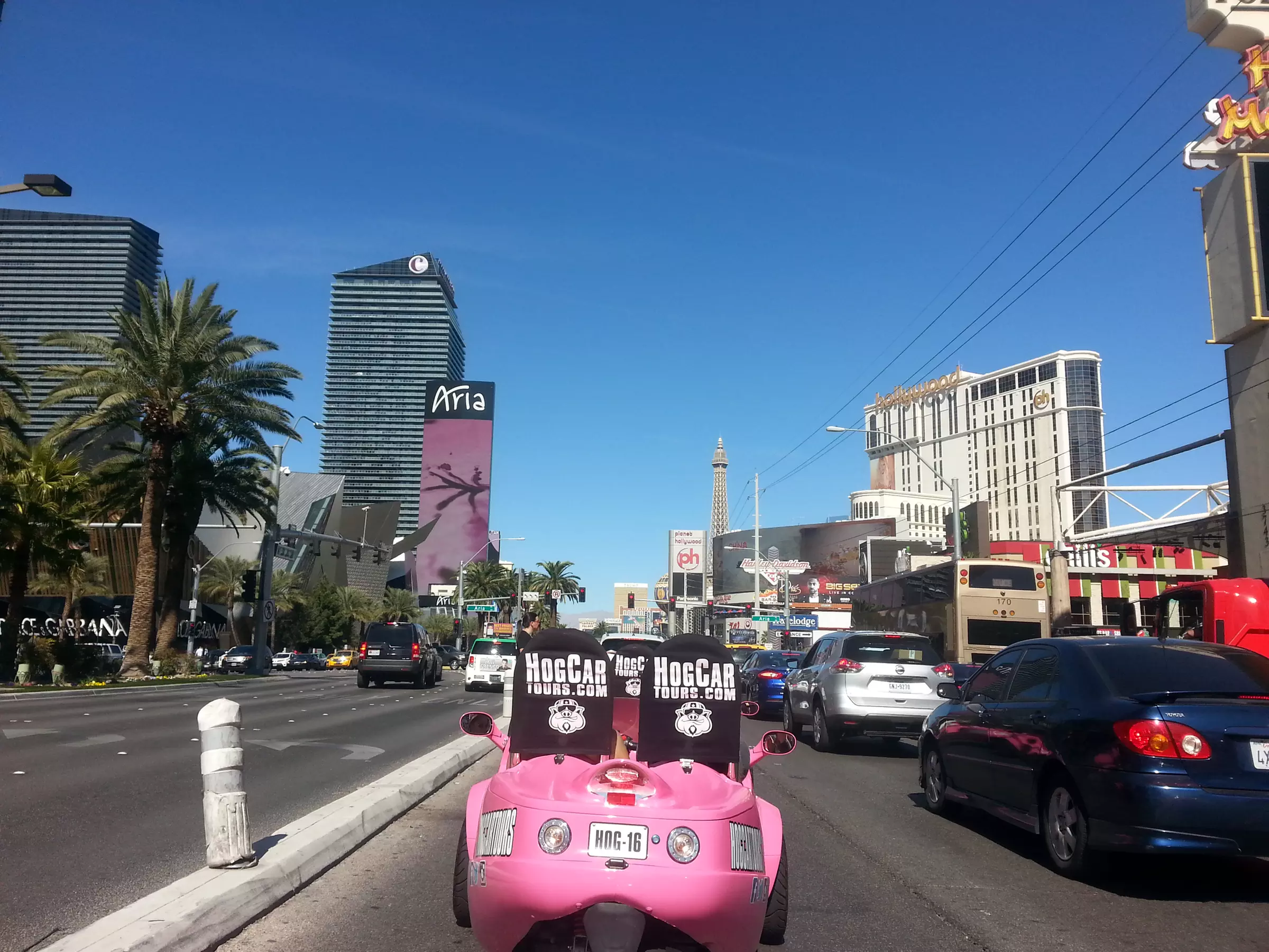 Tour for 2 in a Pink Hog Car Scooter+ Food Samples +2Souvenir T-Shirts