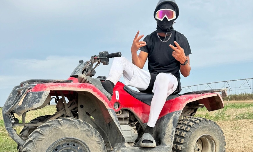 Image 2: Double the Fun w/ 1 Hour Single or Double Seater ATV Quad Experience 