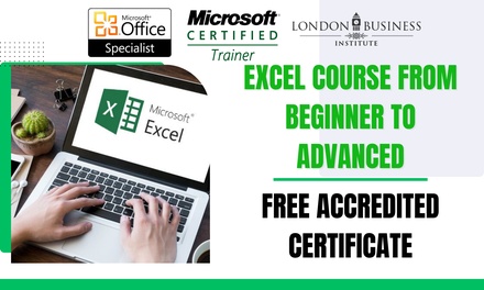 Excel 2017 Beginner to Advanced Classes for 6 months - London Business Institute