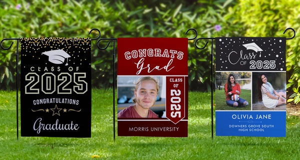 Celebrate Grads with Custom Graduation Garden Flags