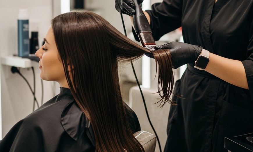 Image 1: Keratin Hair Smoothing