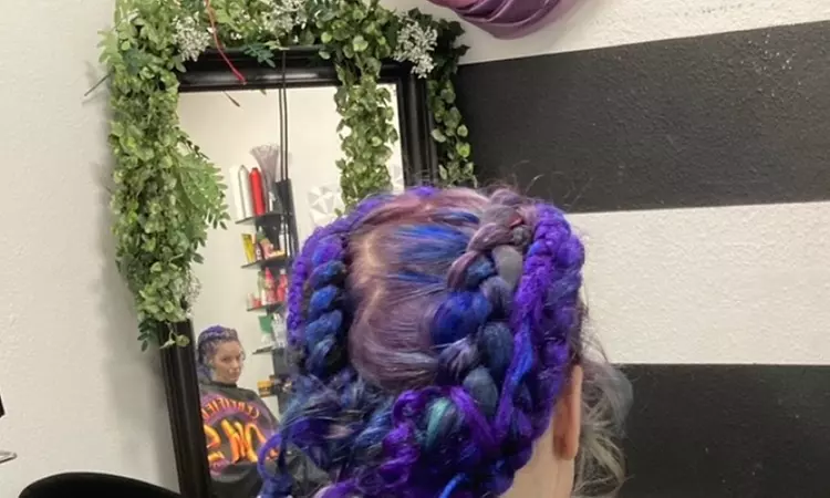 Discover braiding styles like EDC and straight back braids at CMS Hairlounge with up to 50% off for a unique look - Primary Image