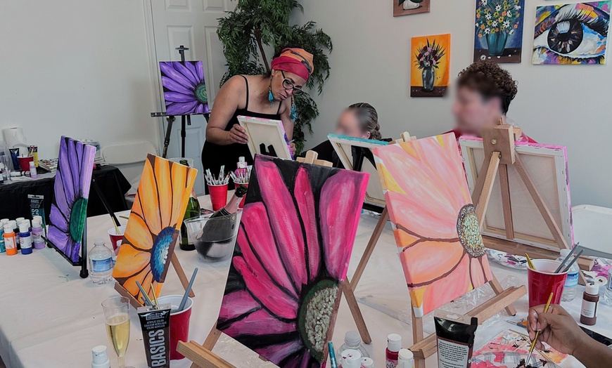 Image 1: Join a Three-Hour Painting Party for One, Two, or Four Persons
