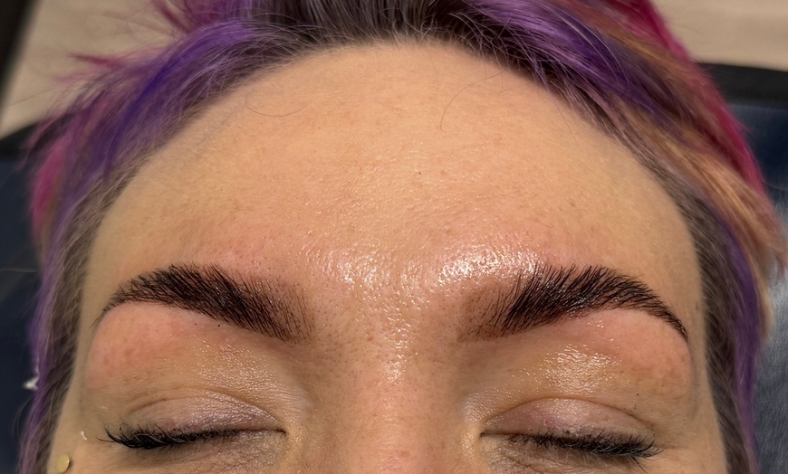Image 4: Woman’s Brazilian Wax, Brow Lamination w/ Tint, / Woman’s Half Leg Wax