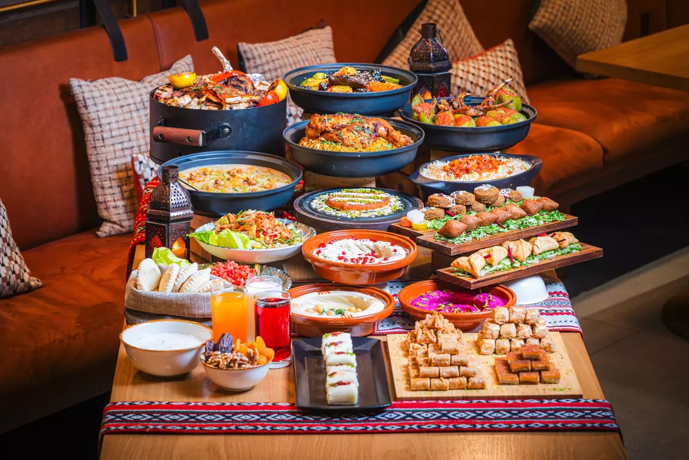 Elevated Ramadan Buffet with Drinks - Live Cooking and Skyline Views