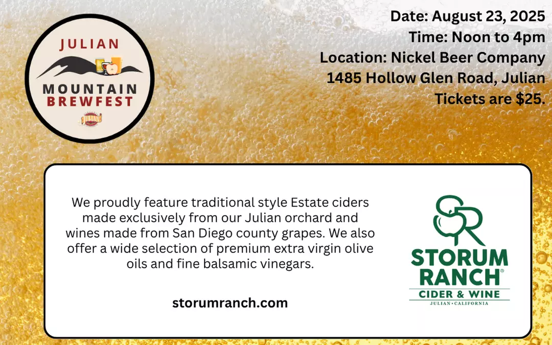 General Admission Ticket to Julian Mountain BrewFest