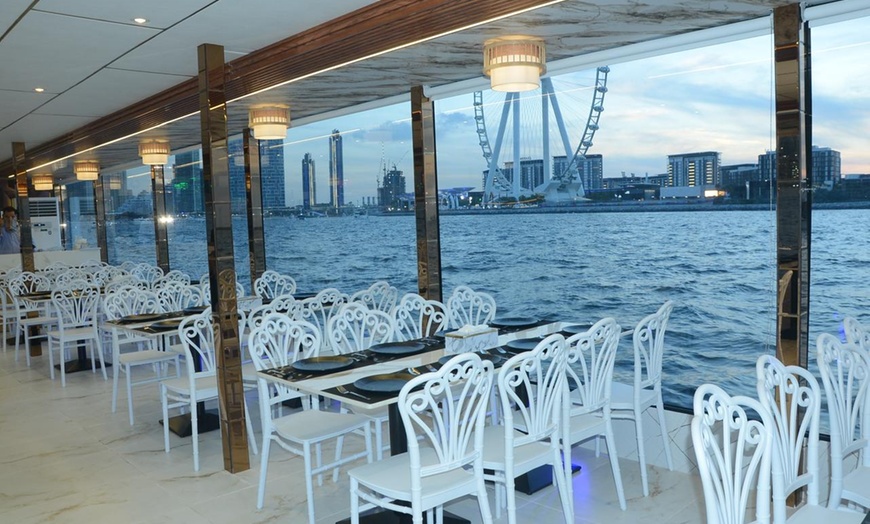 Image 10: 2-Hr VIP Marina Dhow Cruise with Dinner for 1, 2, 4 Adult, or 1 Child