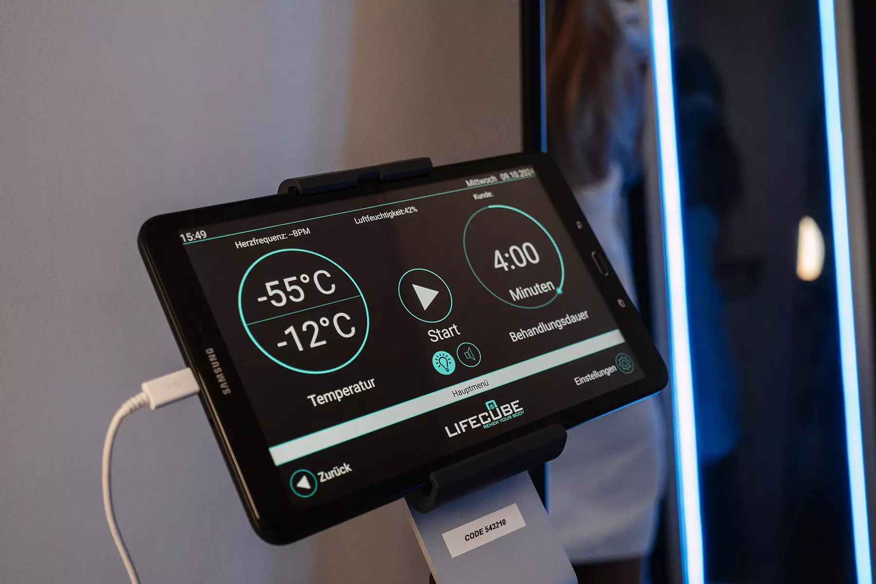 Kryo-Anwendung ​in der Kältekamme