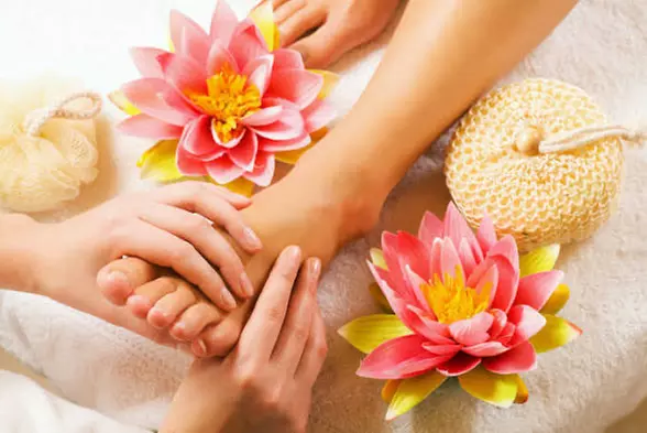 Pedicure, No Chip Manicure, Gel X Manicure Extended Nails, Or Spa Pedicure at THE BEAUTY LIBRARY (Up to 40% Off) - Second Medium