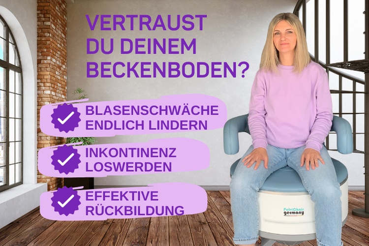 2x oder 5x Beckenbodentraining auf dem EMP-Stuhl für 1 Person