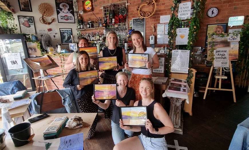 Image 4: Up to 40% Off on Sip and Paint Workshop at Draw and Drink