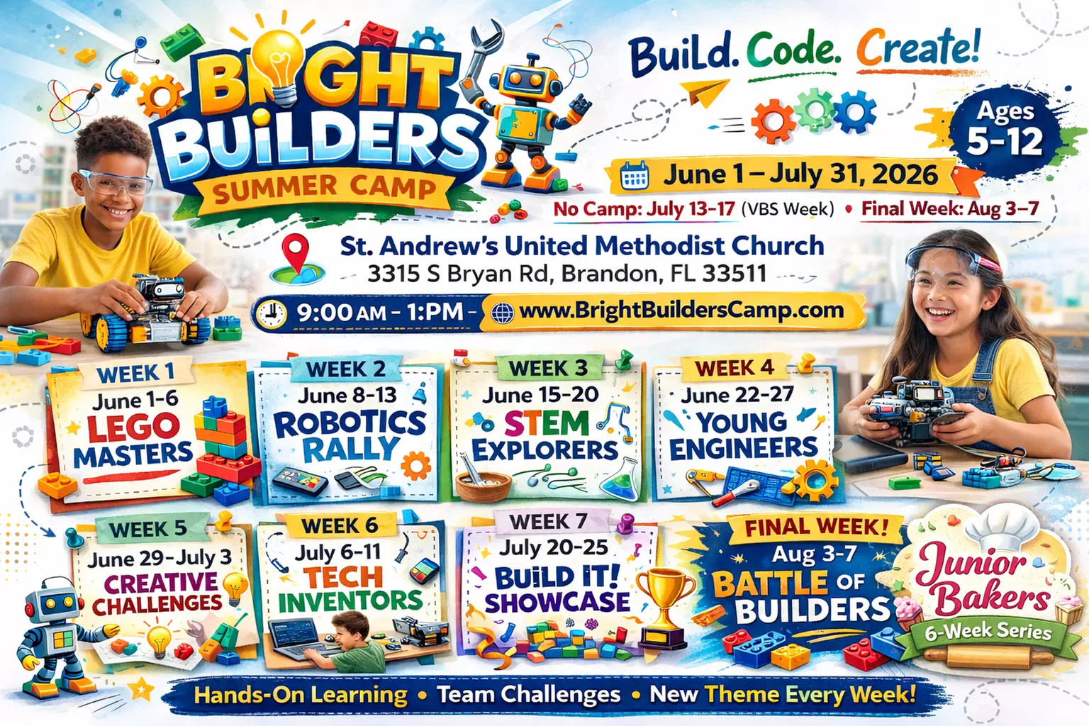 1-Day in Bright Builders Steam Camp Pass and Camp Credit