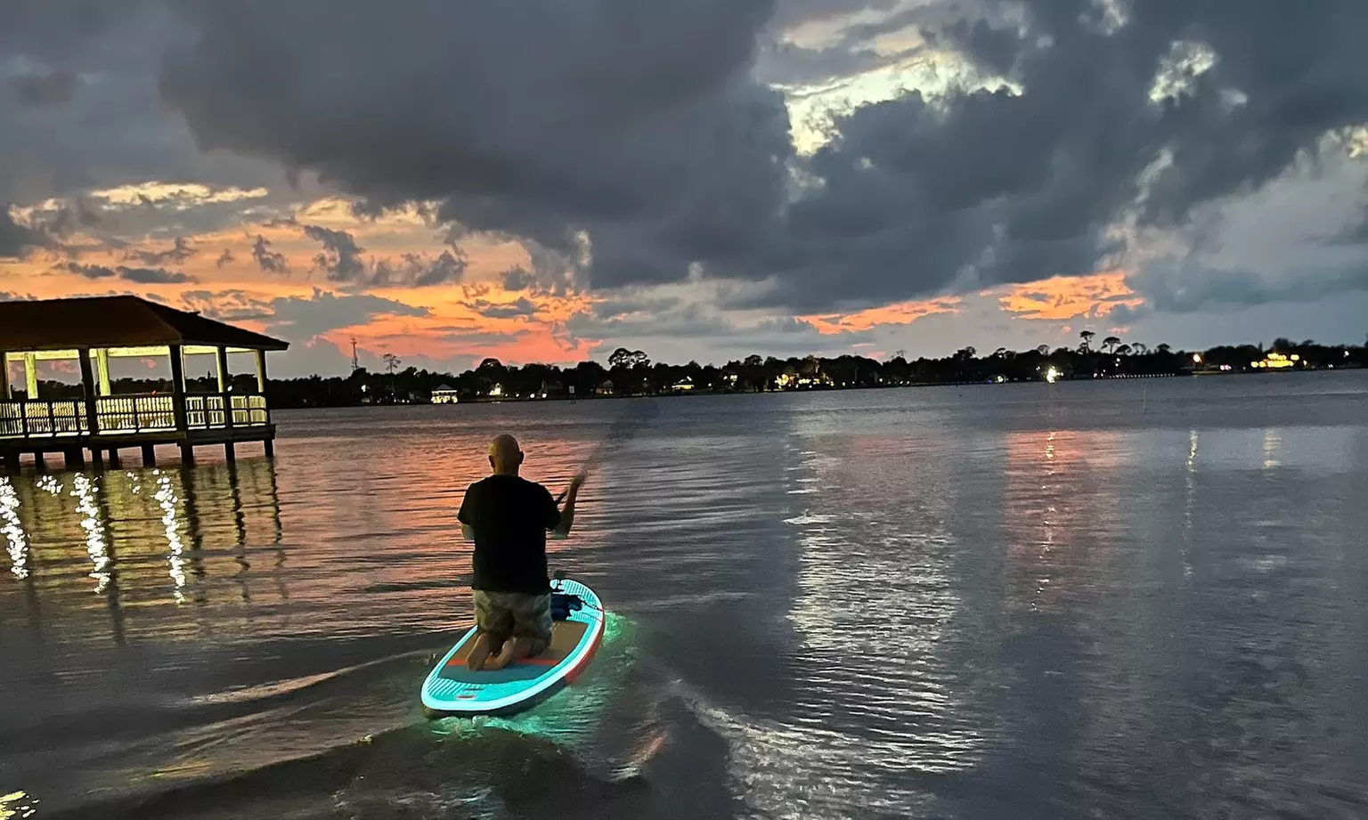 Ormond Beach Sunset Glow Paddle Boarding – Granada Bridge, Photos & Wildlife