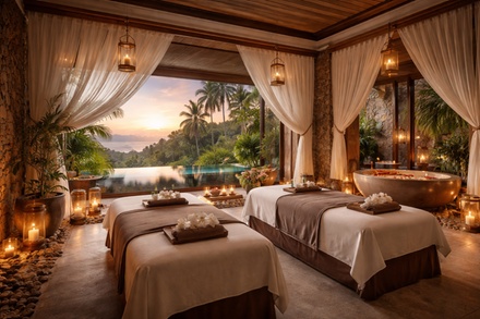 One 50-Minute Relaxation Body Massage with Free Hot Towel and Hot Stone Treatment - Star Foot Spa