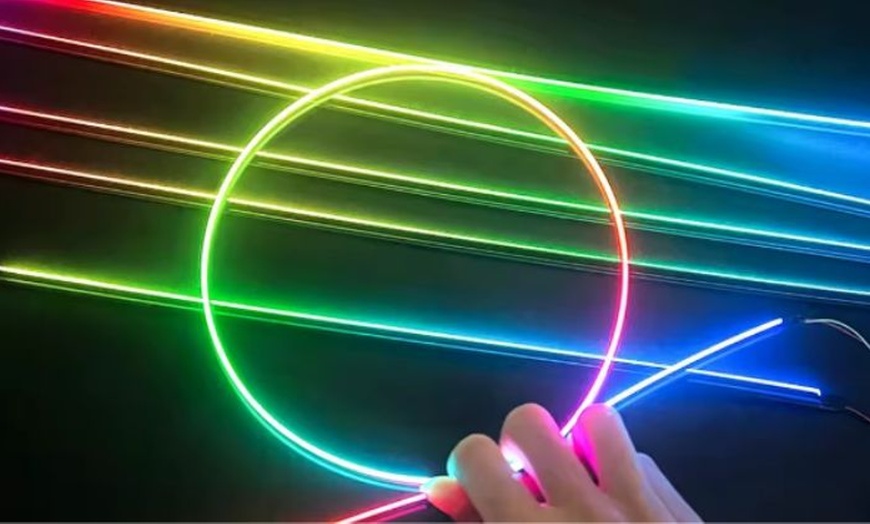 Image 2: Revamp Your Car's Interior: LED Ambient Interior RGB Lighting