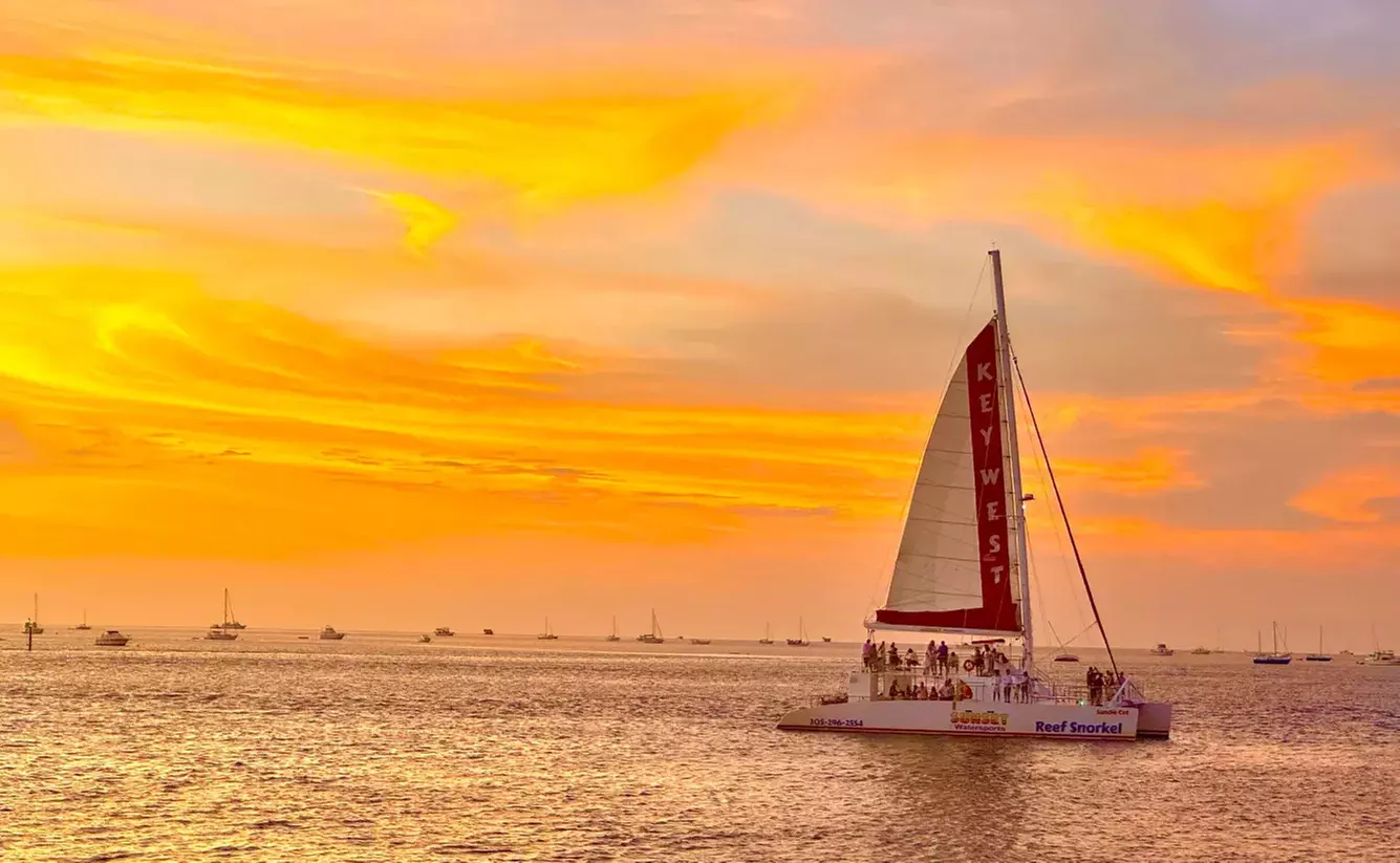 Sunset Cocktail Cruise w/ Delicious Appetizers & Open Well Bar in Key West, FL