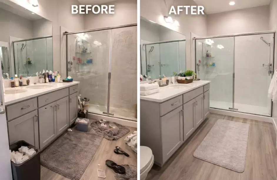 Living Room, Master Bathroom or/and Master Bedroom or Kitchen Reset