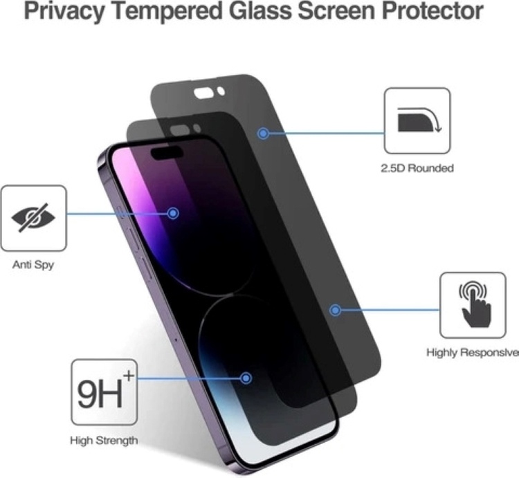 High-Quality Privacy Glass Screen Protectors for iPhone Models