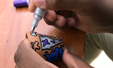 One Hour Terracotta Pot Painting Party for Two People - Fern & Fossil Café