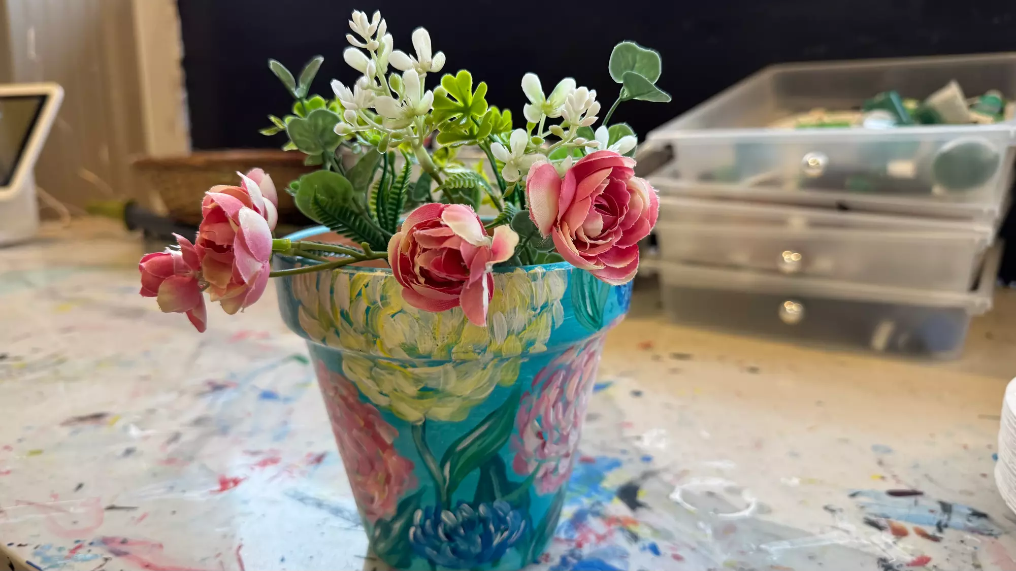 Unleash Creativity with Paint and Plant for One, Two, or Four Guests at Canvas N Cup (Up to 25% Off) - Primary Image