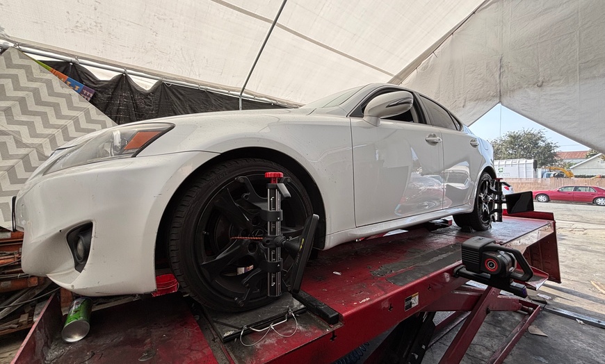 Image 4: Achieve Optimal Handling w/ 4-Wheel Alignment, Including Tesla Models