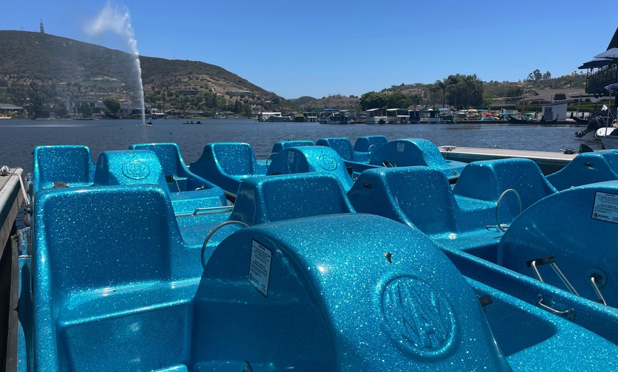 Image 1: 60% Off Pedal Boat Rental from Lake San Marcos Marina