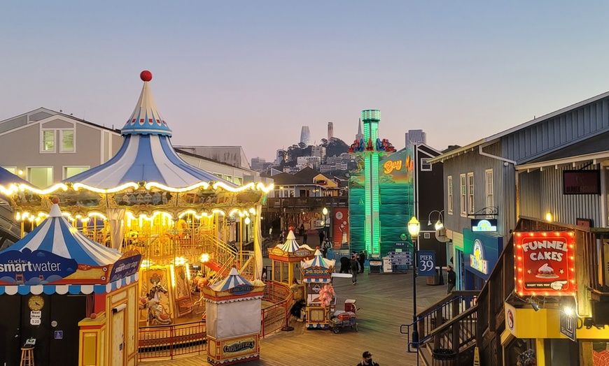 Image 1: Enjoy a Combo of Carousel and Thrilling Bay Plunge 