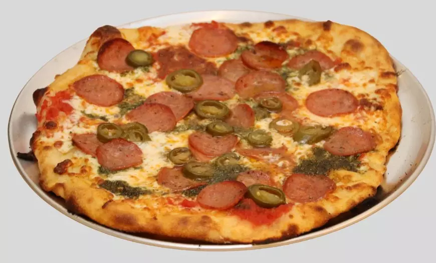 Image 3: Satisfy Your Cravings: Pizza, Cheesy Garlic Bread and Drink