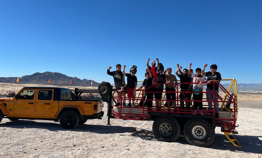 Image 7: Premium 60-Min Las Vegas Sand Dunes Adventure in a Thrilling Tram Buggy, Free Hot Shot Photos, Shuttle Service & More!