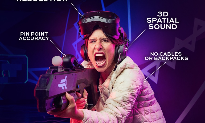 Image 1: Up to 20% Off on Virtual Reality Games at Flee Escape Rooms and Zero Latency VR Seattle