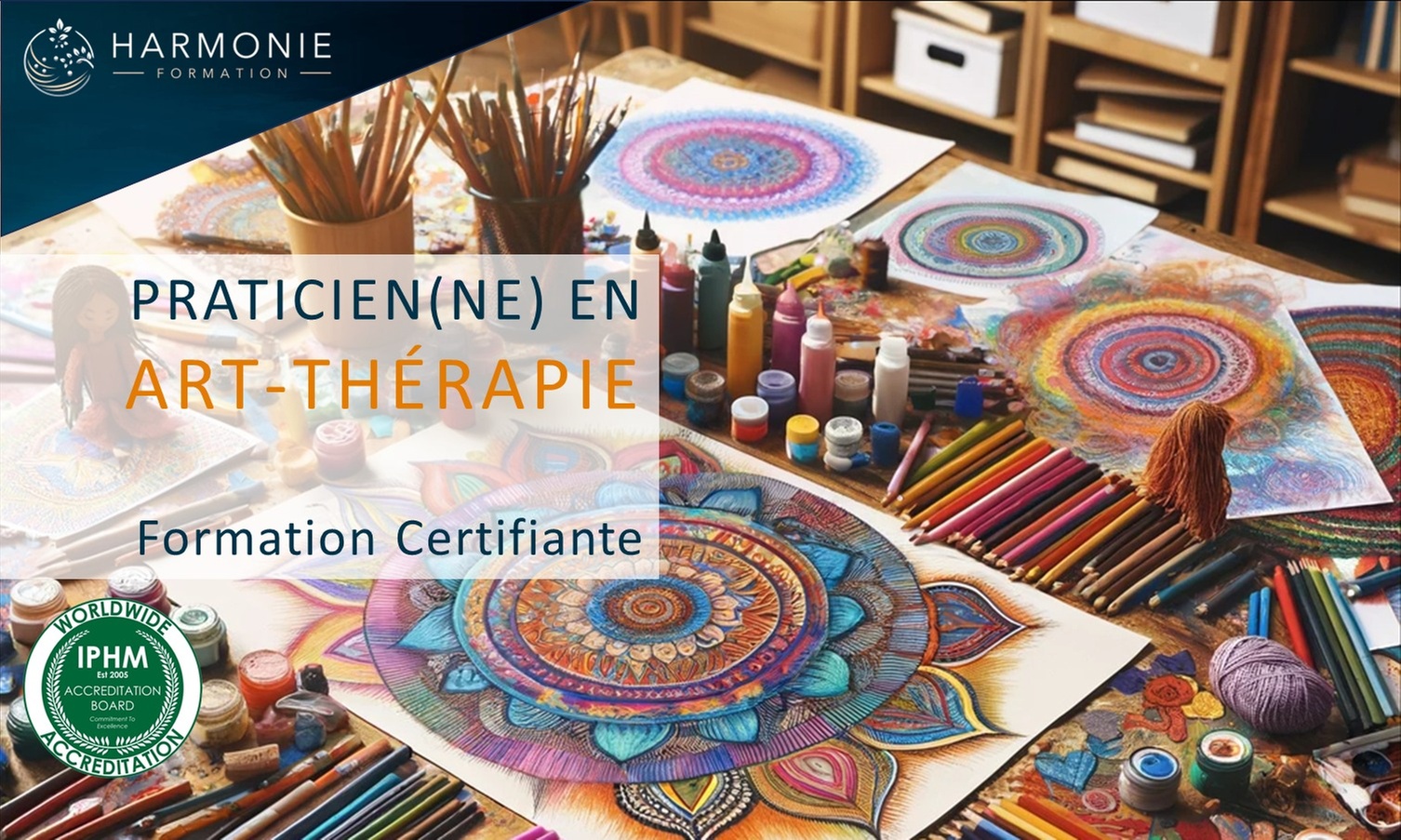 Formation certifiante en art-thérapie en ligne avec accès illimité