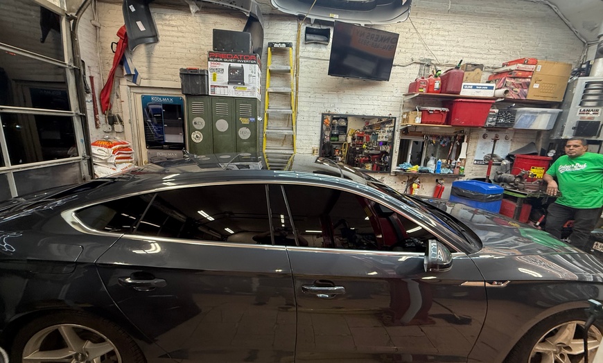 Image 2: Window Tinting For 2/5 Windows or Front Windshield for a Cooler Drive