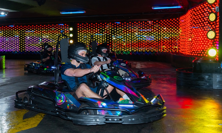 Image 1: Dive into Thrill at Australia's Longest Indoor Electric Go-Kart Track!